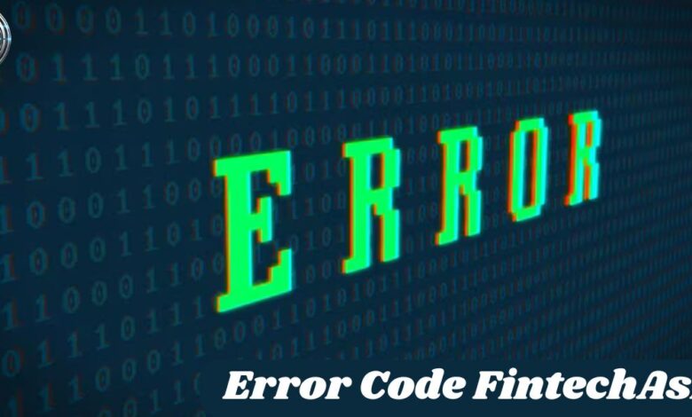 Error Code Fintechasia